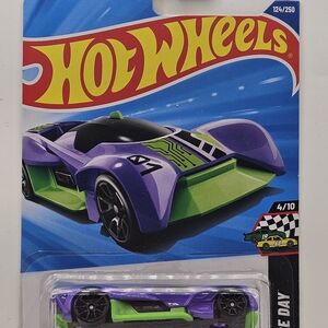 Hot Wheels Purple and Green Speedster Toy Car